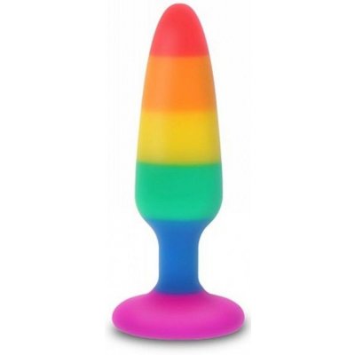 ToyJoy Twink Plug Medium Rainbow - analní silikonový kolík – Zboží Mobilmania