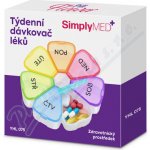 SimplyMed Dávkovač léků týdenní YH7075 Flower – Zboží Dáma