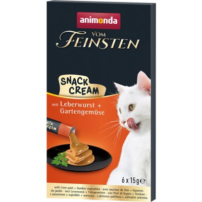 Animonda Vom Feinsten Adult Snack Cream jitrnice a zahradní zelenina 6 x 15 g – Zbozi.Blesk.cz