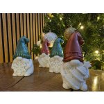 VOJA HOME Trpaslík se stromečkem (červený čepec) z modifikované pryskyřice, průměr 5 cm, výška 9,5 cm – Zboží Dáma