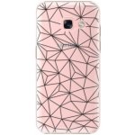 Pouzdro iSaprio Abstract Triangles 03 Samsung Galaxy A3 2017 černé – Hledejceny.cz