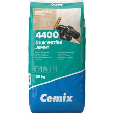 Cemix 4400 Štuk vnitřní jemný 25 kg – Zboží Mobilmania
