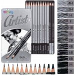 Colorino Artist Tužky grafitové v kovové krabičce 12 ks – Zboží Dáma