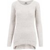 Dámský svetr a pulovr Urban Classics Ladies Long Wideneck sweater offwhite