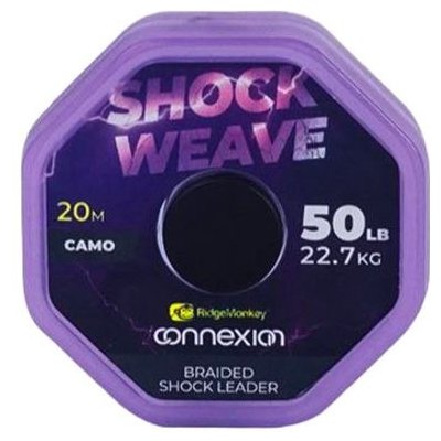 RidgeMonkey Šňůra Connexion Shock Weave Braided Shock Leader 20m 50lb – Hledejceny.cz