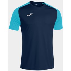 Joma Academy IV Short Sleeve T-Shirt Navy Fluor Turquoise