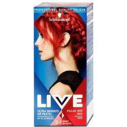 Schwarzkopf Live Ultra Brights or Pastel barva na vlasy 092 Pillar Box Red