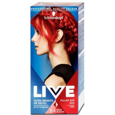 Schwarzkopf Live Ultra Brights or Pastel barva na vlasy 092 Pillar Box Red – Zbozi.Blesk.cz