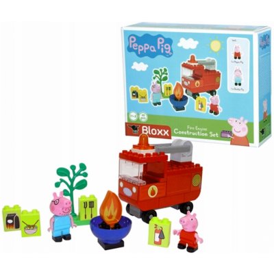 PlayBig Bloxx Peppa Pig Hasičský vůz – Zboží Mobilmania
