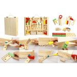 Teddies nářadí dřevo s doplňky v dřevěném kufříku 21x30x8cm – Zbozi.Blesk.cz