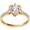 Prsteny iZlato Forever zlatý zásnubní prsten se zirkony Makayla IZ11290