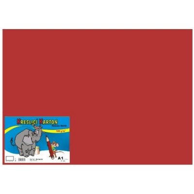 Kreslicí karton A1/180g/10lis červená – Hledejceny.cz