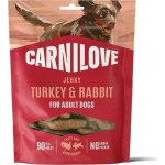 VAFO Praha s.r.o. CARNILOVE Dog JERKY Turkey & Rabbit 100 g – Hledejceny.cz