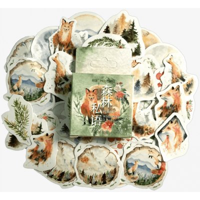 Sada samolepek - Les a lišky (46ks) – Sleviste.cz