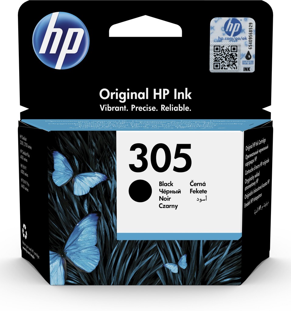 HP 305 originální inkoustová kazeta černá 3YM61AE