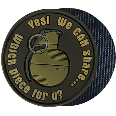 Nášivka "WE CAN SHARE" Grenade Patch - brown – Hledejceny.cz