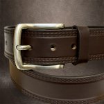 Exkluzivní hnědý pásek z pravé kůže s možností ražby vlastního monogramu – Sleviste.cz