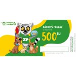 Zvířecí Potřeby Elektronický dárkový poukaz v hodnotě 500 Kč – Zboží Dáma