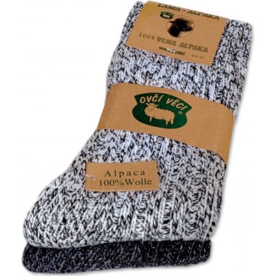 Vlněné ovčí ponožky Lama Alpaka 2 páry