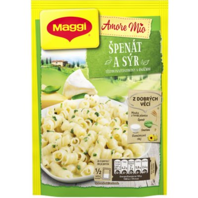Maggi Amore Mio Špenát a sýr Těstoviny s omáčkou sáček 152 g