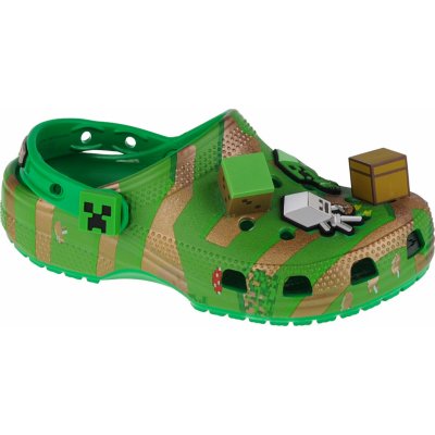 Crocs Elevated Minecraft Classic Kids Clog chlapecké nazouváky 20847390H Zelené – Zboží Mobilmania