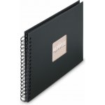 Hama album klasické spirálové FINE ART 28x24 cm, 50 stran, nová černá, černé listy – Hledejceny.cz