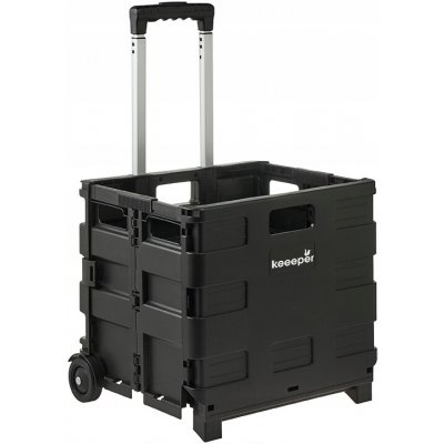 KEEEPER Skládací nákupní vozík Olli 65l black – Zboží Dáma