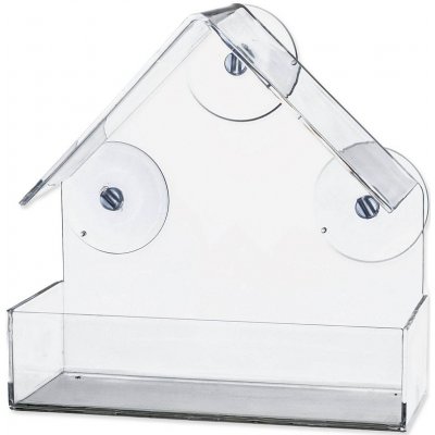 Trixie Krmítko a okno s přísavkami 225 ml 15 × 15 × 6 cm plast čiré – Zboží Mobilmania
