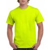 Pánské Tričko Pánské 100% bavlněné tričko Ultra Gildan zelená výstražná