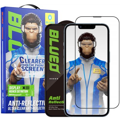Blueo Anti-Reflective HD sklo pro iPhone 13 13 Pro 14 16e černé 162487 – Zboží Živě