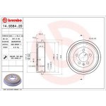 BREMBO Brzdový buben 14.9384.20 – Zbozi.Blesk.cz