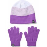 Under Armour girls beanie Glove Combo fialová / bílá – Zboží Mobilmania