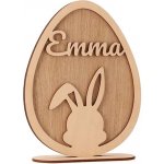 ČistéDřevo Velikonoční dekorace se jménem - vajíčko – Hledejceny.cz
