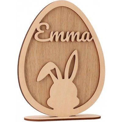 ČistéDřevo Velikonoční dekorace se jménem - vajíčko – Hledejceny.cz