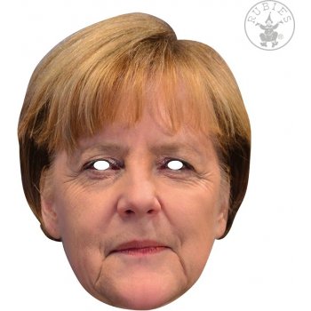 Angela Merkel kartonová maska