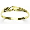Prsteny Čištín žluté zlato prstýnek s diamantem briliant T 1481