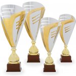 Pohár EXKLUZIV výška 43 cm zlatý/stříbrný – Zboží Mobilmania