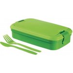 M.A.T. box svačinový Lunch & Go s klick uz+ příbor PH zelený – Zboží Dáma