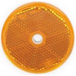 Odrazka oranžová, průměr 60 mm s dírou – Hledejceny.cz
