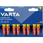 Varta Longlife Max Power AA 8 ks 961033 – Zboží Mobilmania