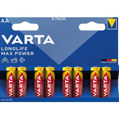 Varta Longlife Max Power AA 8 ks 961033 – Zbozi.Blesk.cz