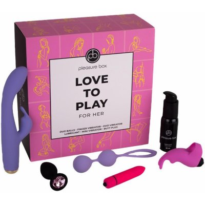 Dream Toys Dárková sada pro ženy LOVE TO PLAY Pleasure Box růžová – Zboží Dáma