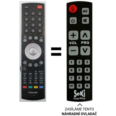 Dálkový ovladač Senior Toshiba 42A3030 37A3030D 32YT56B 32A3030D – Hledejceny.cz
