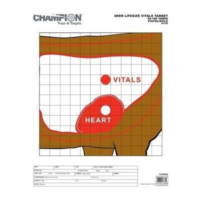Champion Terče Champion, praktické terče, vitální zóna jelence – Zboží Dáma