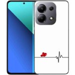 mmCase na Xiaomi Redmi Note 13 - srdce a tep bílé pozadí – Zboží Živě