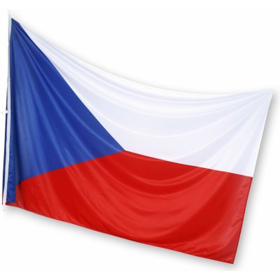 Vlajka ČR, 225 x 150 cm s karabinou – Sleviste.cz