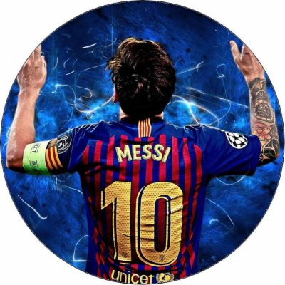Jedlý papír Lionel Messi v dresu FC Barcelona 19,5 cm - Pictu Hap – Zboží Mobilmania