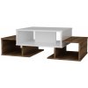 Konferenční stolek Kalune Design Sarafina bílý / vlašský ořech