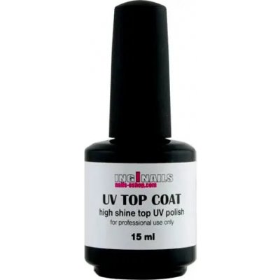 Inginails Top Coat vrchní Uv lak s leskem