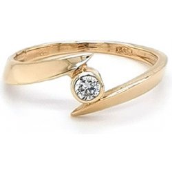 Beny Jewellery Zlatý Zásnubní Prsten se Zirkonem 7130109